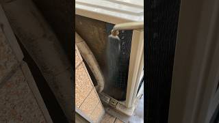 Deep Cleaning a Super Dirty Air Conditioner Outdoor Unit So Satisfying [upl. by Nauq]