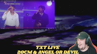 Reaction To TXT LIVE  20CM  Angel Or Devil [upl. by Llyrehc]