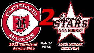 2024 02 10 Barons vs Esmark Stars 2011 AAA GM2 [upl. by Cheri]