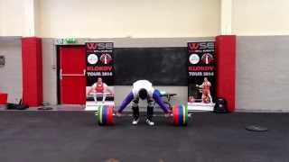 Klokov 270kg snatch grip deadlift [upl. by Anial]