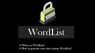 Password Profiling amp Wordlists  Generate a Wordlist to perform DICTIONARY ATTACK [upl. by Acinot]