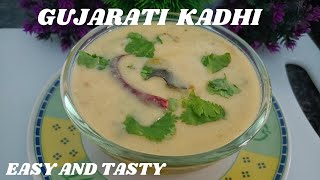 Khatti Mithi Gujarati Kadhi  A Perfect Gujarati Kadhi Recipe At Home DeliciousFood548 [upl. by Lotta964]