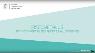 Een document in een andere taal in Fisconetplus opzoeken [upl. by Slinkman339]