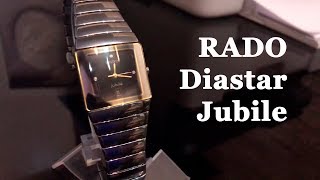 Rado Diastar Jubile Date Quartz Mens Watches Ceramic 15203323 [upl. by Rekyr]