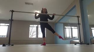 Ballet Glissade with Barre  Find Your Center [upl. by Yhtommit]