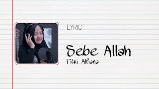 SEBE ALLAH  ALPHA BLONDY  COVER BY FITRI ALFIANA  LYRIC [upl. by Ahsir]