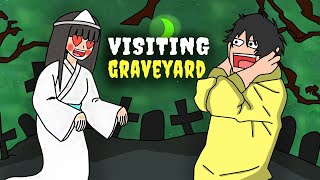 Visiting Graveyard😱  Desi Storytime Animation In Hindi  Panther Says [upl. by Head367]