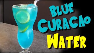 Blue curacao water  Blue curacao drink  Easy to make  The mocktail house [upl. by Lamprey177]