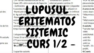 Lupusul eritematos sistemic  curs 12  rezidentiat  Kumar [upl. by Slin]