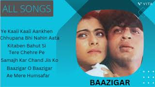 Baazigar Movie All Songs Shahrukh khankajolShilpa shetty [upl. by Nehtan801]