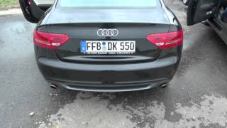 Audi A5 32 FSI Soundcheck with stock exhaust and acceleration [upl. by Sissel]