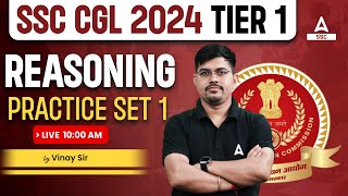 SSC CGL 2024  SSC CGL Reasoning By Vinay Tiwari  SSC CGL Reasoning Practice Set 1 [upl. by Tatia]