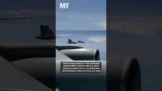 Declassified Chinese fighter jets conduct risky intercepts of US aircraft [upl. by Elden]