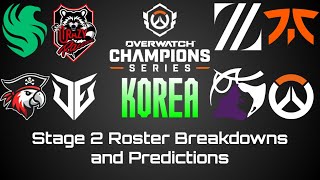 OWCS 2024 Korea Stage 2 Roster Breakdown and Predictions [upl. by Aremmat]