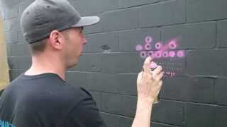 Spray Paint Techniques Dots [upl. by Ahsena510]