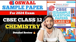 Oswaal Sample Paper Class 12 Chemistry 202324  Best Sample Paper book for class 12 cbse 2024 [upl. by Eisnil]