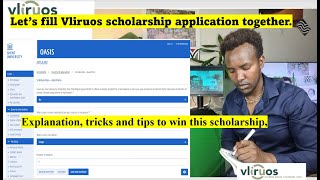 StepbyStep Guide Filling Out the VLIRUOS Scholarship Application Formwith examples and tips [upl. by Terb]