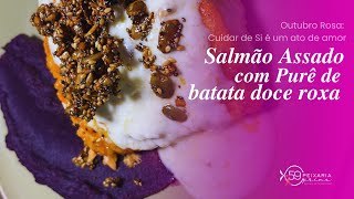 Salmão ao Molho de Limão Siciliano com Purê de Batata Doce Roxa Uma Receita Saborosa e Sofisticada [upl. by Esidnak]