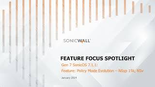 Feature Focus Spotlight  Gen 7 Sonic0S 711  Policy Mode Evolution  NSsp 15k NSv [upl. by Stafani364]