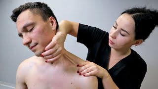 ASMR Powerful back massage by Valeria [upl. by Neelik312]