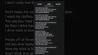 violent by carolesdaughter song request by novaritchie6913 viral lyrics [upl. by Fisa341]