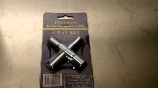 4 way Sillcock Key A Must Have Item for your Bug Out Bag [upl. by Dehlia]