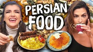 Trying PERSIAN Foods for the First Time Cheat Day [upl. by Eriha]