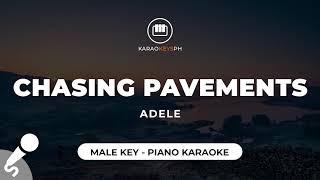 Chasing Pavements  Adele Male Key  Piano Karaoke [upl. by Innes]