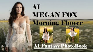 AI Megan Fox Morning Flower PhotoBook [upl. by Yzdnil796]