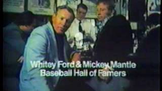 1975 Miller Lite Commercial Whitey Ford amp Mickey Mantle [upl. by Phillida]