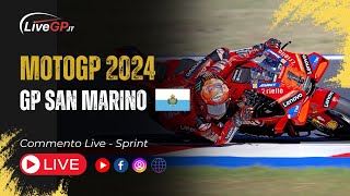 MotoGP  GP San Marino 2024  Commento LIVE Sprint [upl. by Eecart500]