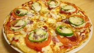 ピザの作り方。フライパンひとつで生地から作れます！How to make a Pizza [upl. by Ahsienot]