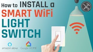 How to Install a Smart WiFi Light Switch for Amazon Alexa or Google Home [upl. by Imeon727]