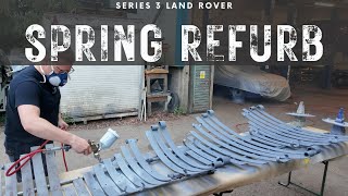 Priming Leaf Springs  Series 3 Land Rover Restoration  Part 29 [upl. by Anaderol]