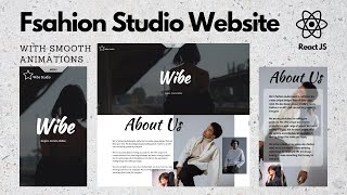 🔥Build a Stunning Fashion Studio Website with React JS  Locomotive Scroll  GSAP  Framer Motion [upl. by Enhpad]