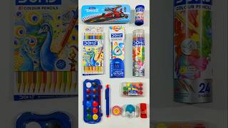 Doms Stationery Collection Pencil Case Water Colour Cake Eraser Pencil stationery doms shorts [upl. by Enenej]