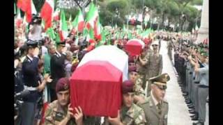 Funerali Solenni soldati morti in Afghanistan Tribute to italian soldiers [upl. by Ewnihc802]