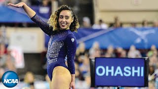 Katelyn Ohashis sensational floor routine at the 2019 NCAA gymnastics championship [upl. by Eutnoj]