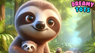 Sloth Family Fun  Slow Moves in the Tropical Forest  SlothSong KidsMusic JungleAdventure [upl. by Naujaj]