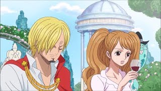 One Piece 809  Sanji Meets Yonko Big Mom Vinsmoke Lust For Pudding HD [upl. by Charin]