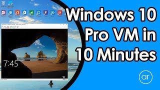 How to Install a VM using Windows 10 Pro HyperV in 10 Minutes [upl. by Llebanna369]