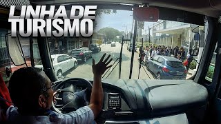 Fazendo Linha de Escolas com Ônibus de Turismo  Dirigindo por São Paulo e reconhecendo as Ruas [upl. by Kermit180]