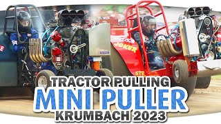 Deutsche Mini Puller 3000 PS pro Tonne  die freie Klasse 950 kg ► Tractor Pulling  Krumbach 2023 [upl. by Nenerb195]