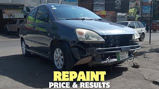 Repainted Bumper And Side Mirrors  Price And Results [upl. by Ailecara]