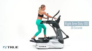 TRUE Fitness ES700 Elliptical Workout  Fitness Gallery [upl. by Noicnecsa528]