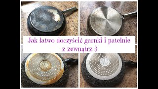 Łatwy i SKUTECZNY sposób na czyste garnki i patelnie z zewnątrz 🥘🍳Uporządkowana [upl. by Ahsart172]