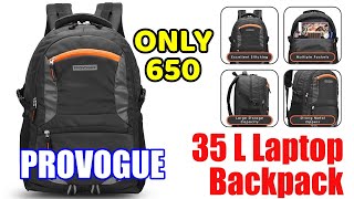 PROVOGUE 35 L Laptop Backpack Spacy unisex backpack with rain cover [upl. by Atiuqel]