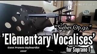 Sieber Op92  Elementary Vocalises for Soprano Cover by Gatot Pranoto [upl. by Aelahs]