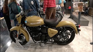 Royal Enfield Classic 350 retro naked cruiser scrambler roadster bike motorcycle walkaround V1825 [upl. by Adliw]