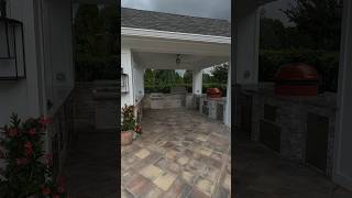 Custom Outdoor Kitchen with Gas Grill and Kamado Joe  Tampa Florida  Just Grillin Outdoor Living [upl. by Cornell]